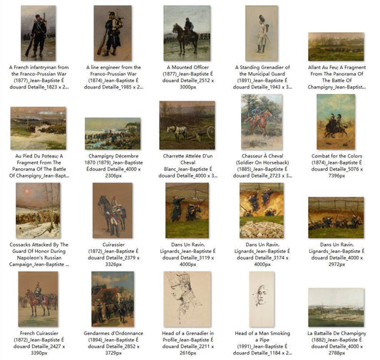 29 Painting Images by Jean-Baptiste Édouard Detaille (French, 1848 - 1912) - Gandhanra-ART