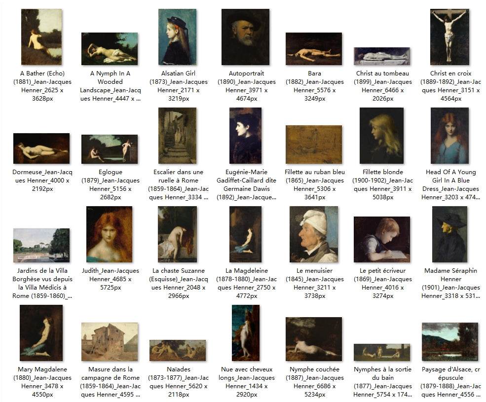 53 Painting Images by Jean-Jacques Henner (French, 1829-1905) - Gandhanra-ART