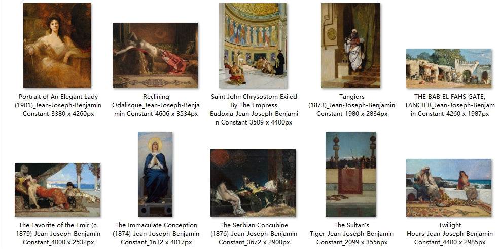 25 Painting Images by Jean-Joseph-Benjamin Constant (French, 1845 - 1902) - Gandhanra-ART