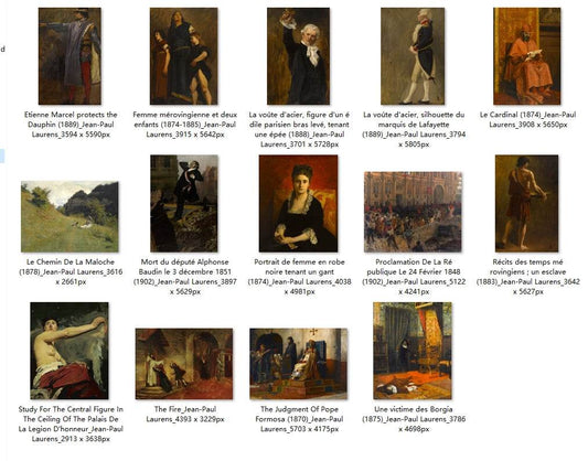 14 Painting Images by Jean-Paul Laurens (French, 1838-1921) - Gandhanra-ART