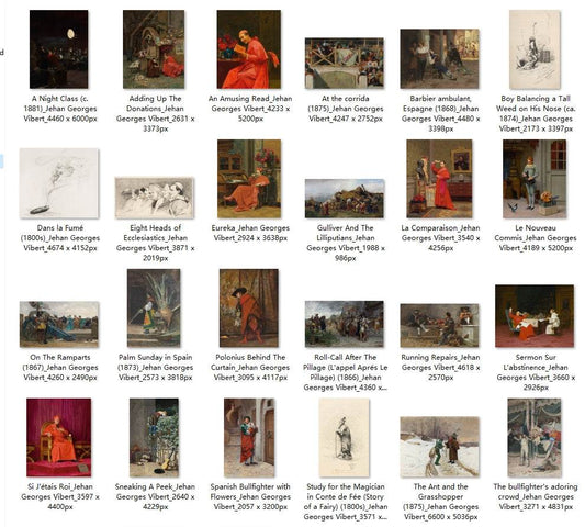 36 Painting Images by Jehan Georges Vibert (French, 1840 – 1902) - Gandhanra-ART
