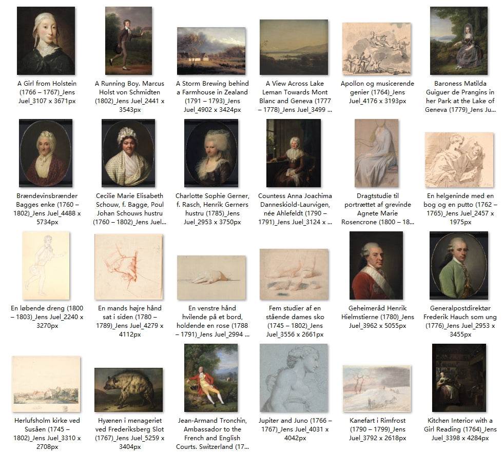 92 Painting Images by Jens Juel (Danish, 1745-1802) - Gandhanra-ART