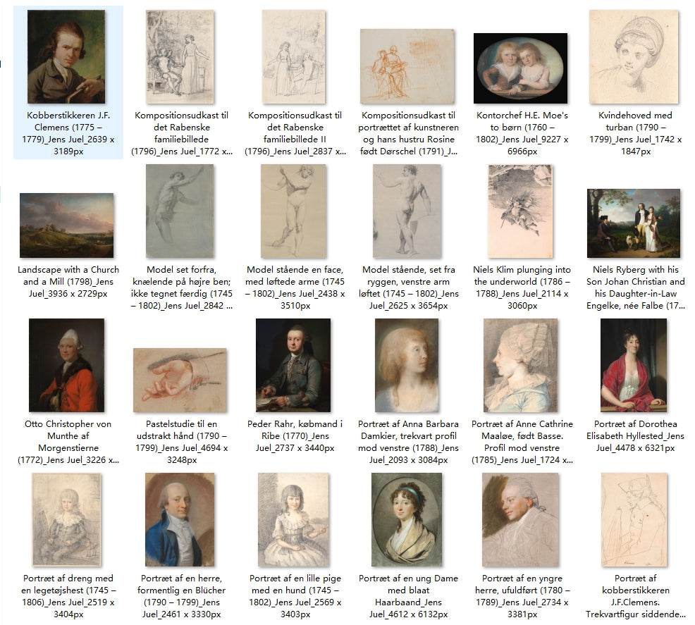 92 Painting Images by Jens Juel (Danish, 1745-1802) - Gandhanra-ART