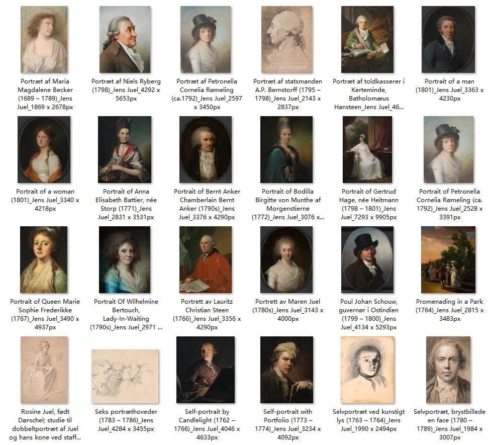 92 Painting Images by Jens Juel (Danish, 1745-1802) - Gandhanra-ART