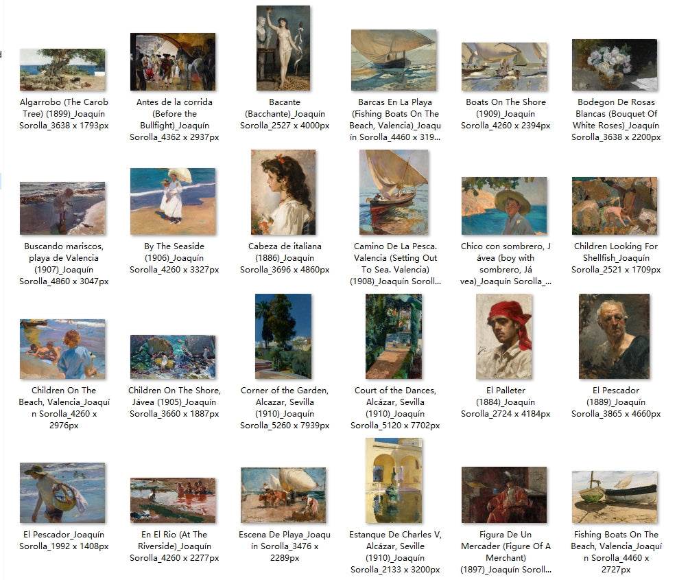 79 Painting Images by Joaquín Sorolla (Spanish, 1863 – 1923) - Gandhanra-ART