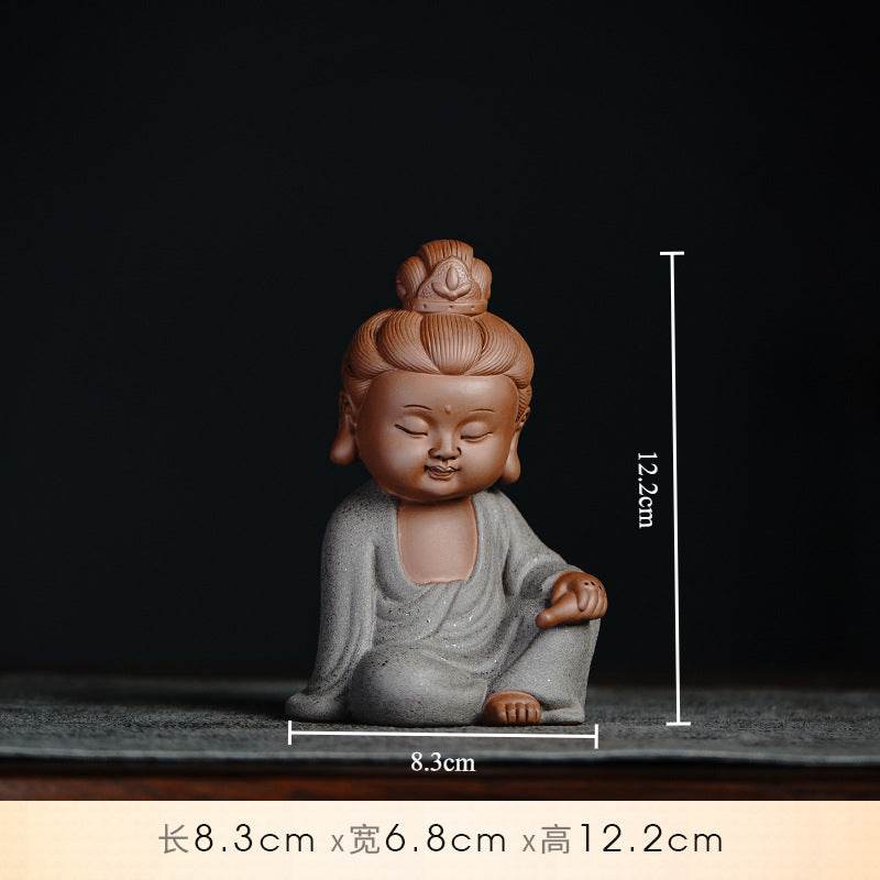 Purple Sand Shakyamuni,Avalokiteshvara,Ksitigarba Buddha Statues - Gandhanra-ART