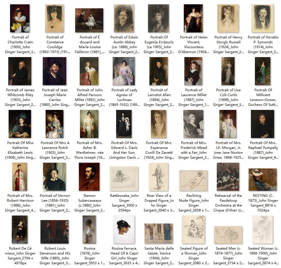 329 Painting Images by John Singer Sargent (American, 1856-1925) - Gandhanra-ART