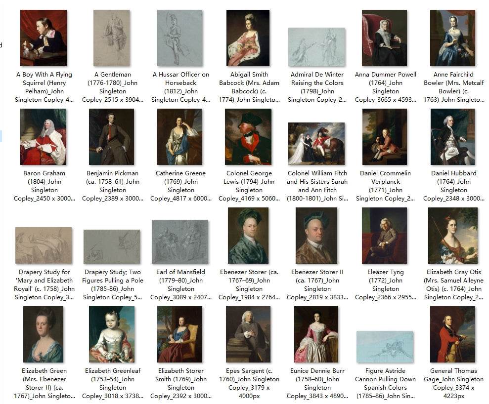 88 Painting Images by John Singleton Copley (American, 1738-1815) - Gandhanra-ART