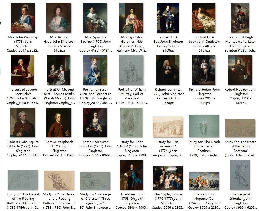 88 Painting Images by John Singleton Copley (American, 1738-1815) - Gandhanra-ART