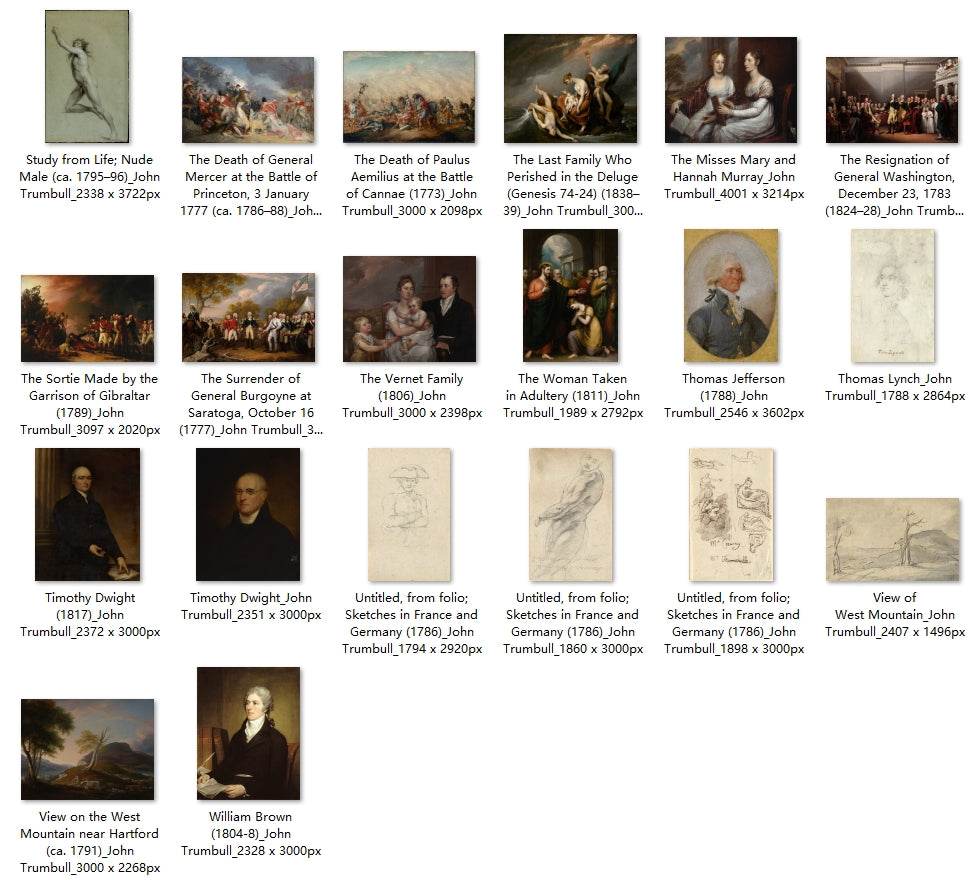 68 Painting Images by John Trumbull (American, 1756 – 1843) - Gandhanra-ART