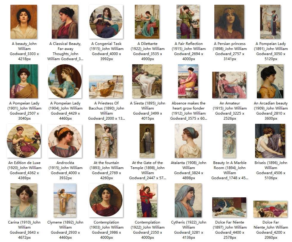 92 Painting Images by John William Godward (English, 1861–1922) - Gandhanra-ART