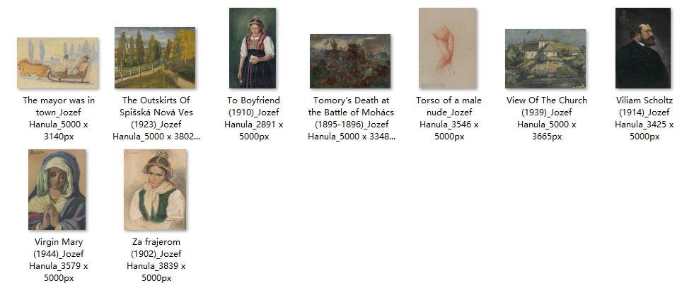 93 Painting Images by Jozef Hanula (Slovak, 1863-1944) - Gandhanra-ART