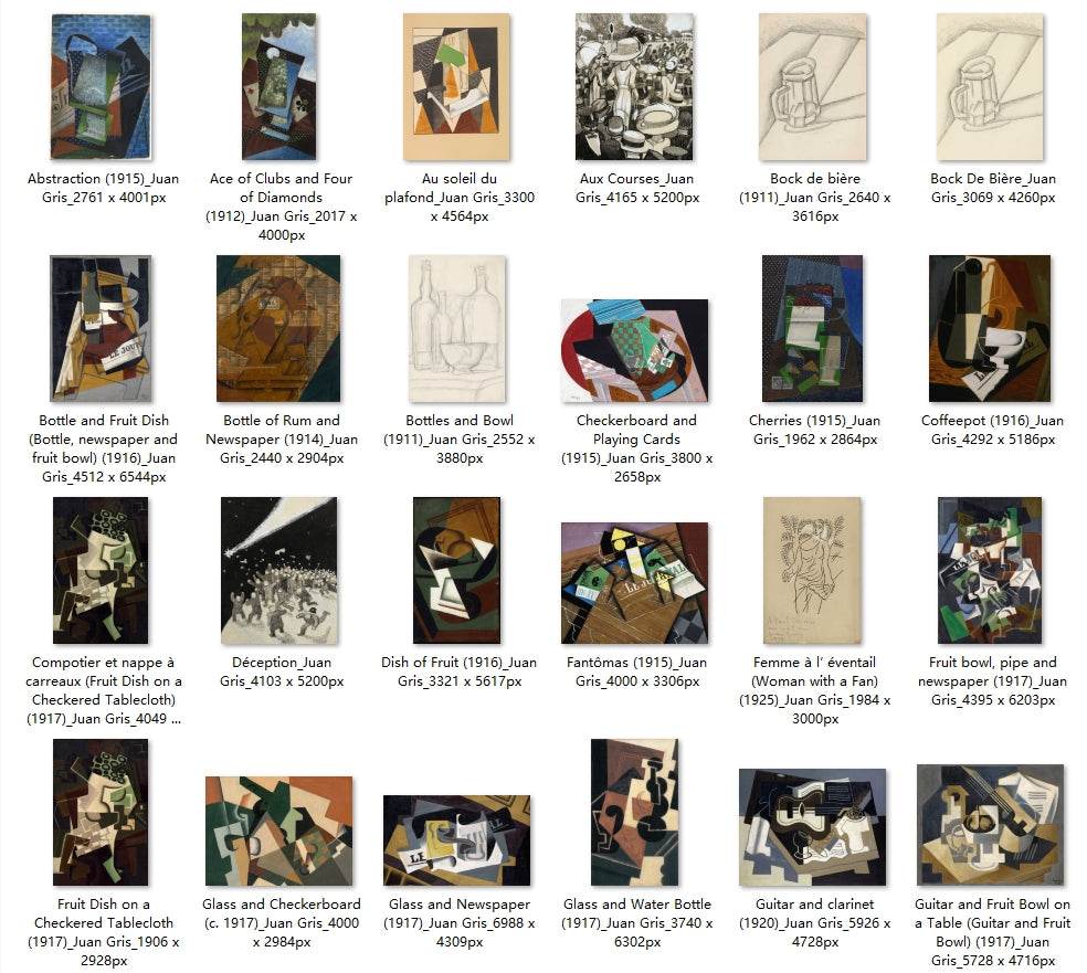 69 Painting Images by Juan Gris (Spanish, 1887-1927) - Gandhanra-ART