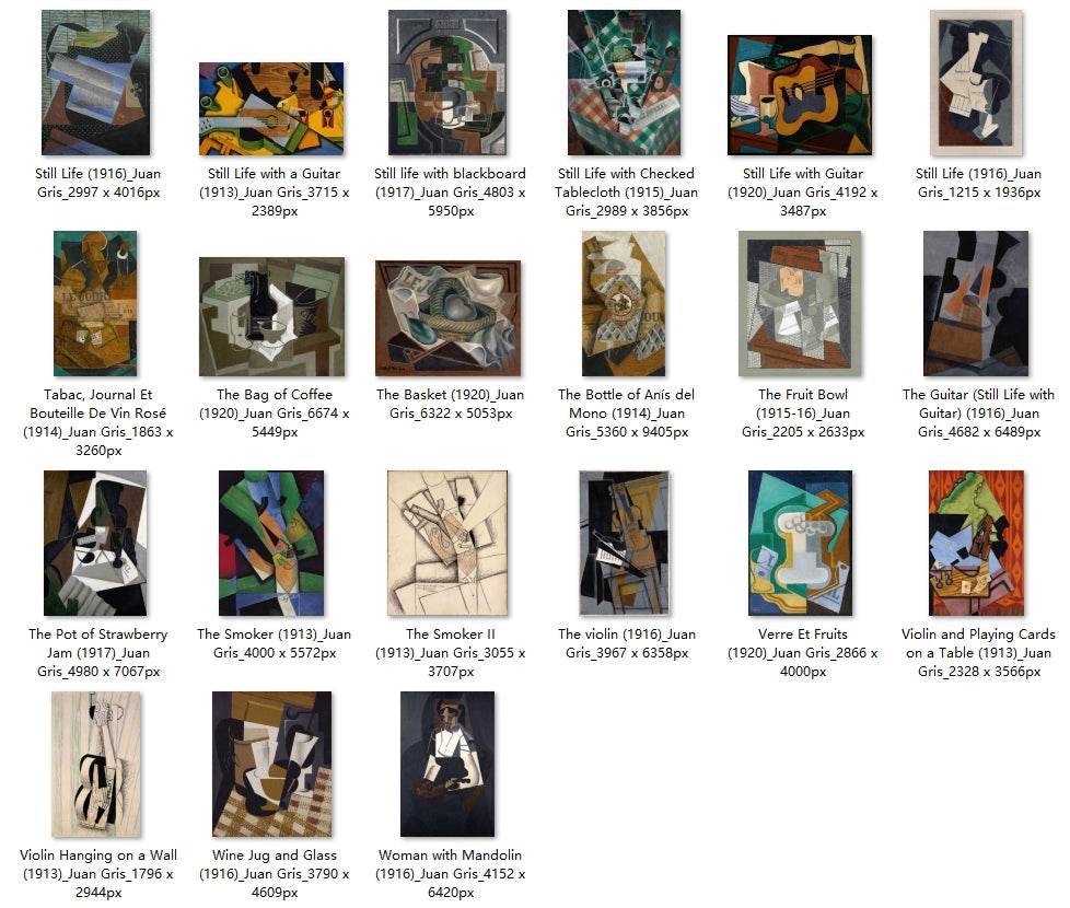 69 Painting Images by Juan Gris (Spanish, 1887-1927) - Gandhanra-ART