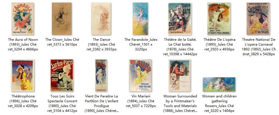 125 Painting Images by Jules Chéret (French, 1836-1932) - Gandhanra-ART