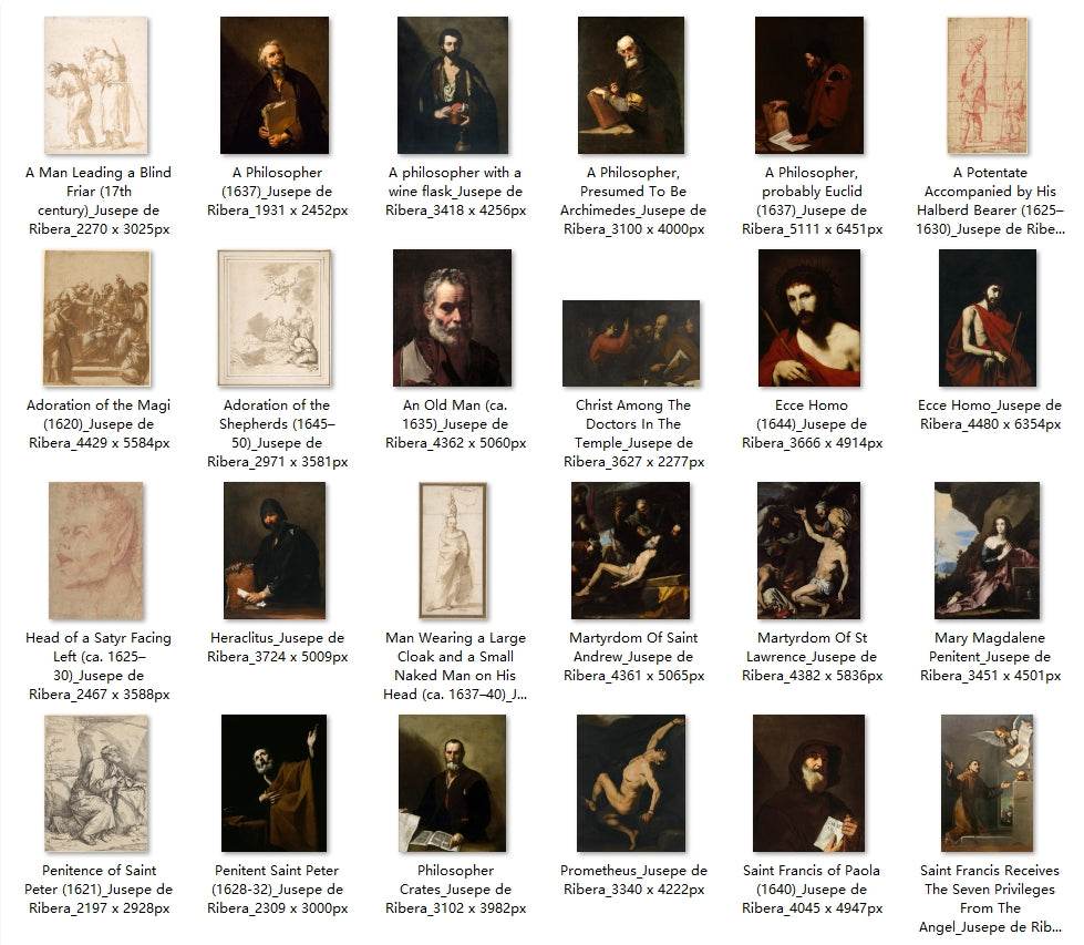 47 Painting Images by Jusepe de Ribera (Spanish, 1591-1652) - Gandhanra-ART