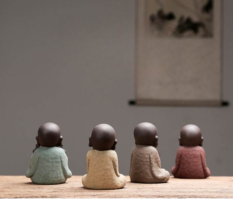 Purple Sand Meditation Buddha Statues - Gandhanra-ART