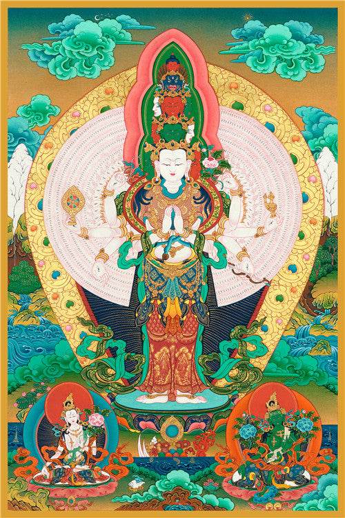 1000 Arms Avalokiteshvara Image - Gandhanra-ART