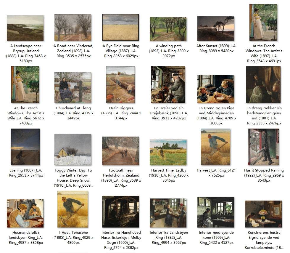 41 Painting Images by L.A. Ring (Danish, 1854 – 1933) - Gandhanra-ART