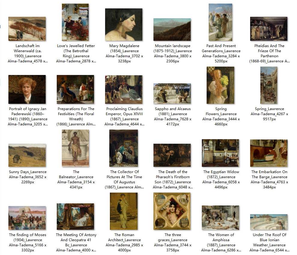 50 Painting Images by Lawrence Alma-Tadema (English, 1836-1912) - Gandhanra-ART