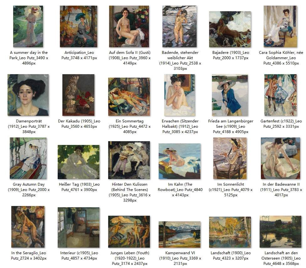 48 Painting Images by Leo Putz (German, 1869–1940) - Gandhanra-ART