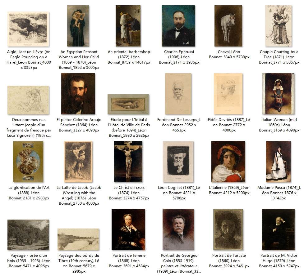 37 Painting Images by Léon Bonnat (French, 1833-1922) - Gandhanra-ART
