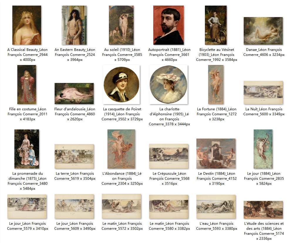 37 Painting Images by Léon François Comerre (French, 1850–1916) - Gandhanra-ART