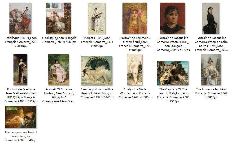 37 Painting Images by Léon François Comerre (French, 1850–1916) - Gandhanra-ART