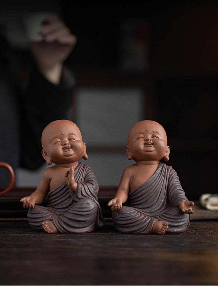 Purple Sand Meditation Buddha Statue - Gandhanra-ART