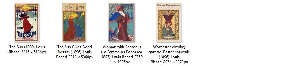 52 Painting Images by Louis Rhead (American, 1857-1926) - Gandhanra-ART