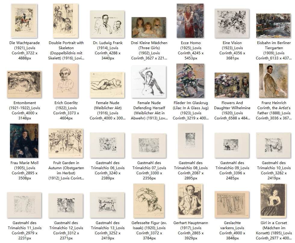 247 Painting Images by Lovis Corinth (German, 1858-1925) - Gandhanra-ART
