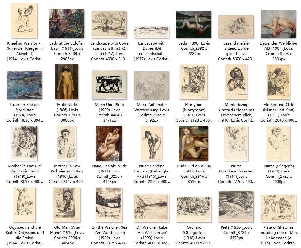 247 Painting Images by Lovis Corinth (German, 1858-1925) - Gandhanra-ART