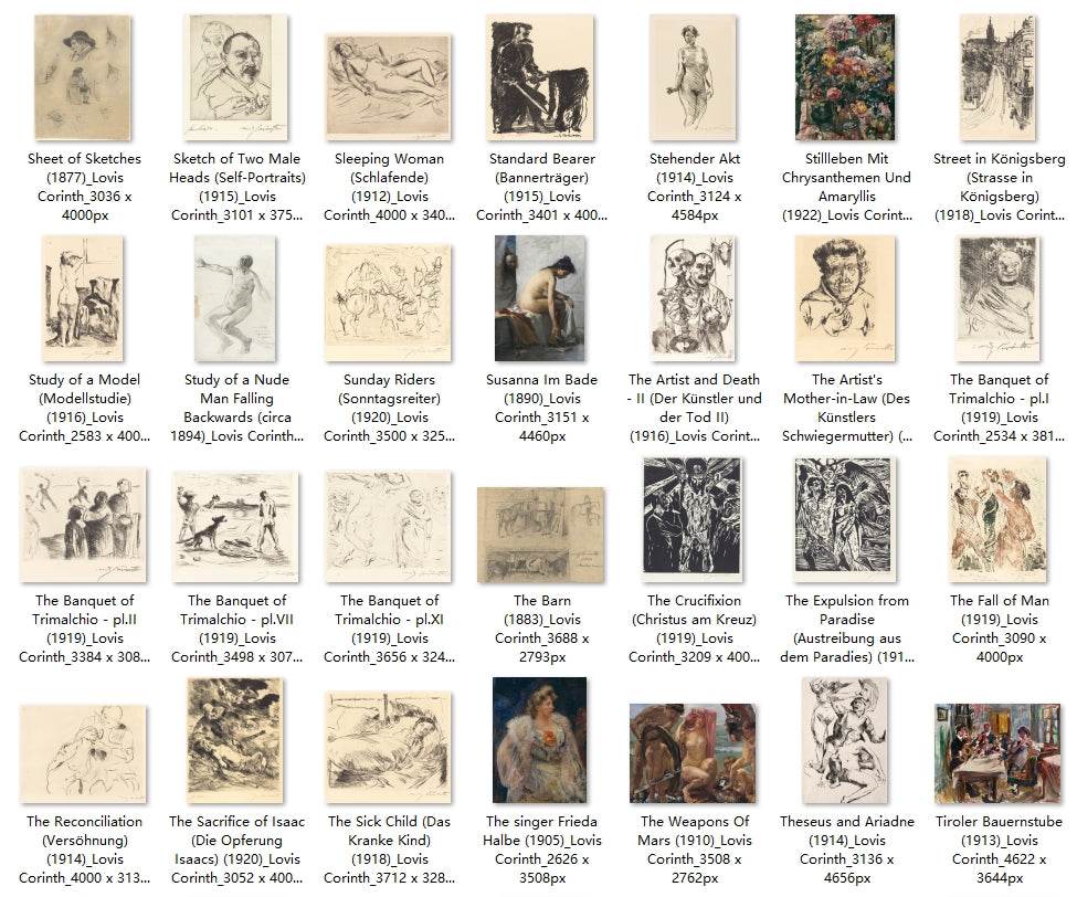 247 Painting Images by Lovis Corinth (German, 1858-1925) - Gandhanra-ART