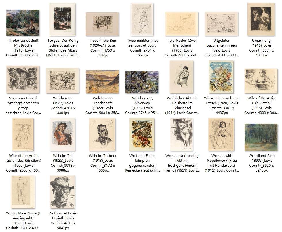 247 Painting Images by Lovis Corinth (German, 1858-1925) - Gandhanra-ART