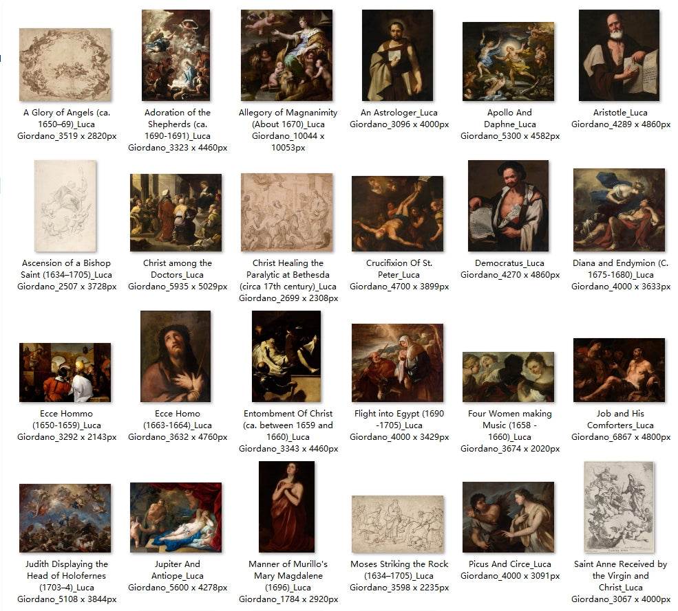 54 Painting Images by Luca Giordano (Italian, 1634-1705) - Gandhanra-ART