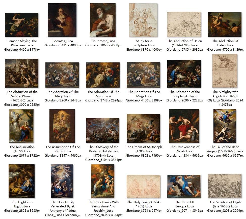 54 Painting Images by Luca Giordano (Italian, 1634-1705) - Gandhanra-ART