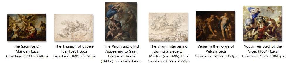 54 Painting Images by Luca Giordano (Italian, 1634-1705) - Gandhanra-ART