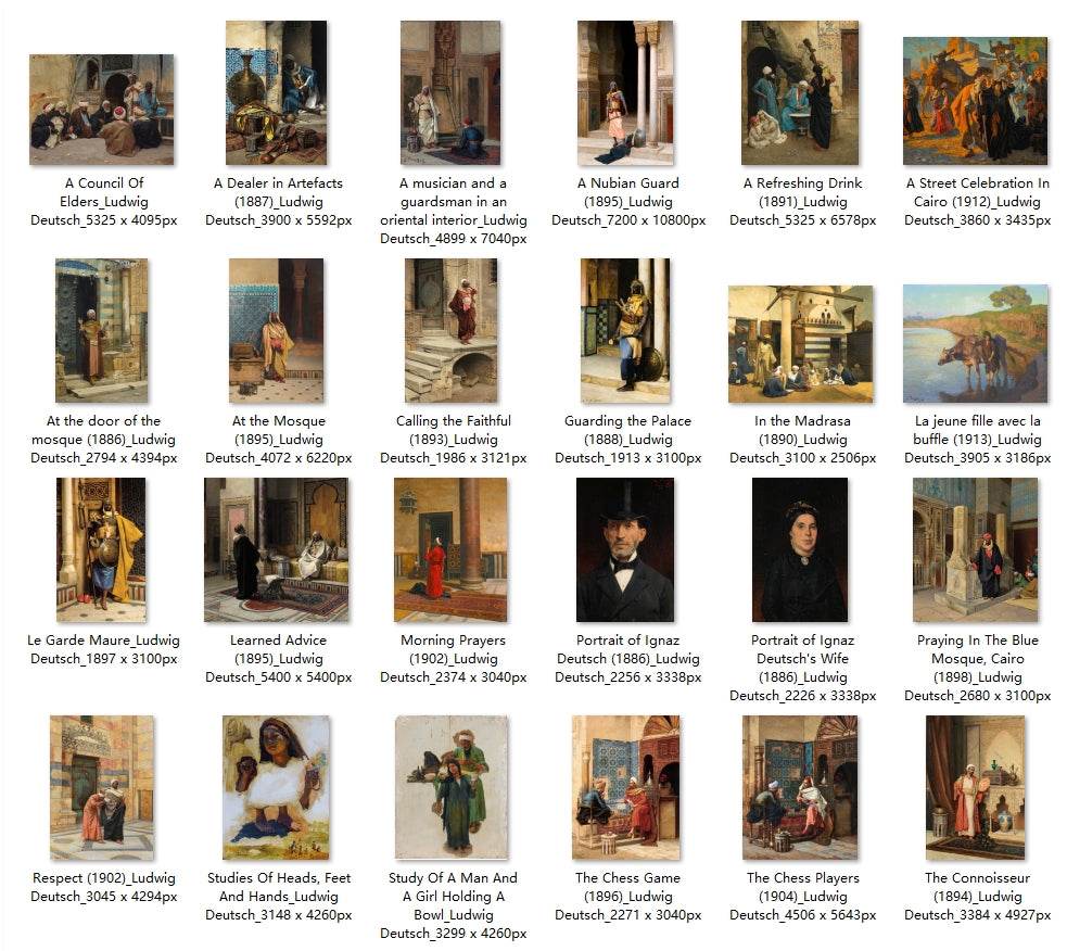 47 Painting Images by Ludwig Deutsch (Austrian, 1855 – 1935) - Gandhanra-ART