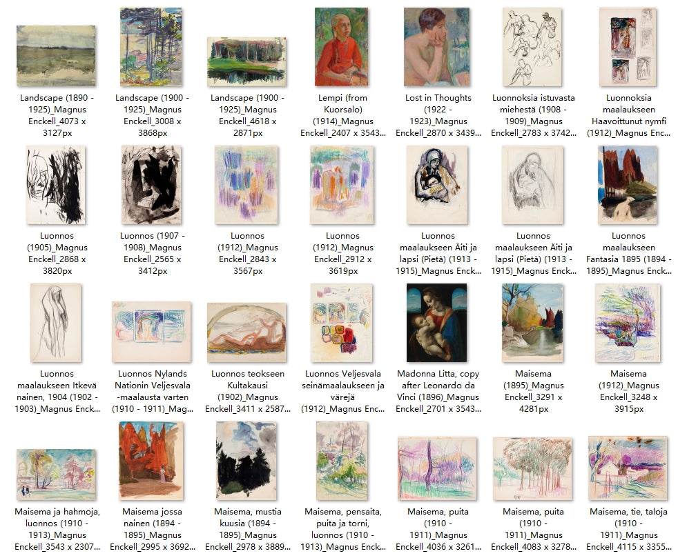 165 Painting Images by Magnus Enckell (Finnish, 1870-1925) - Gandhanra-ART