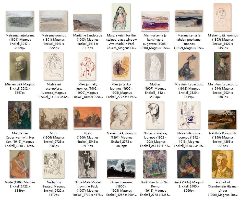 165 Painting Images by Magnus Enckell (Finnish, 1870-1925) - Gandhanra-ART