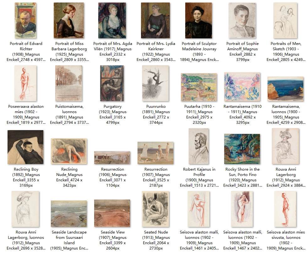165 Painting Images by Magnus Enckell (Finnish, 1870-1925) - Gandhanra-ART