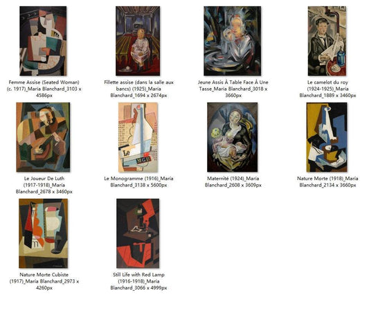 10 Painting Images by María Blanchard (Spanish, 1881 – 1932) - Gandhanra-ART