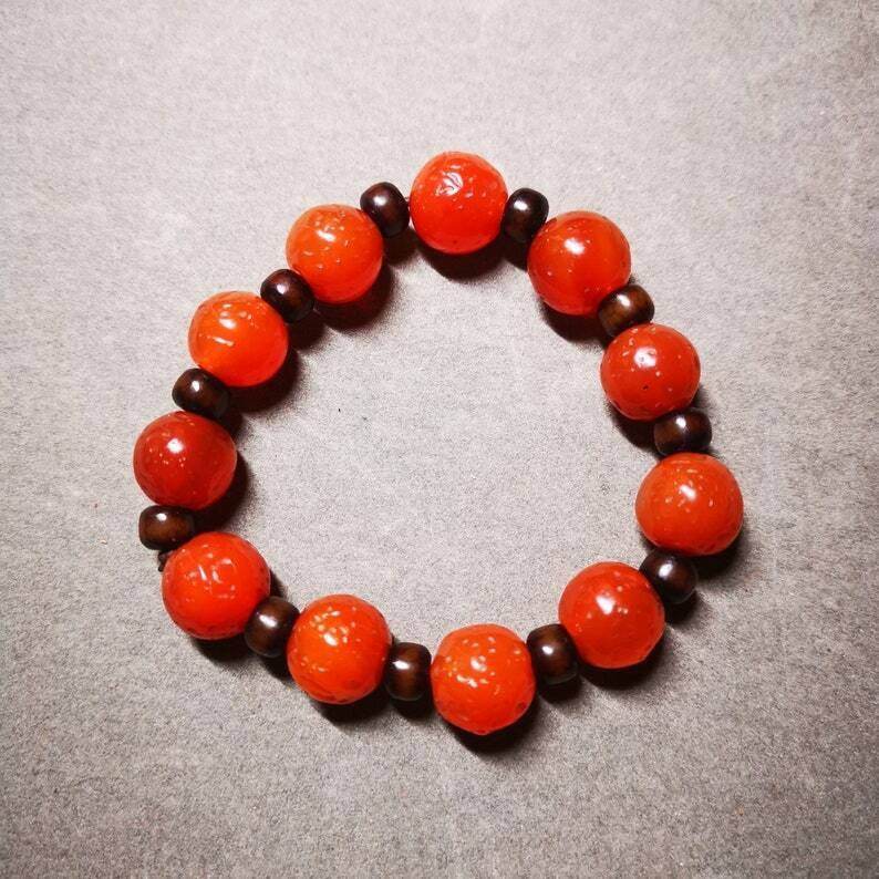 Nanhong Red Agate Bracelet,Amulet Mala Bracelet - Gandhanra-ART