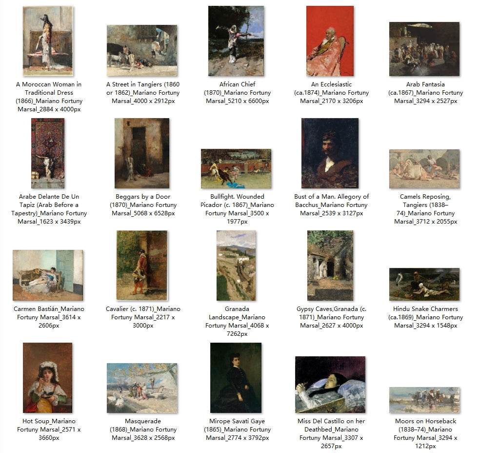 30 Painting Images by Mariano Fortuny Marsal (Spanish, 1838 – 1874) - Gandhanra-ART