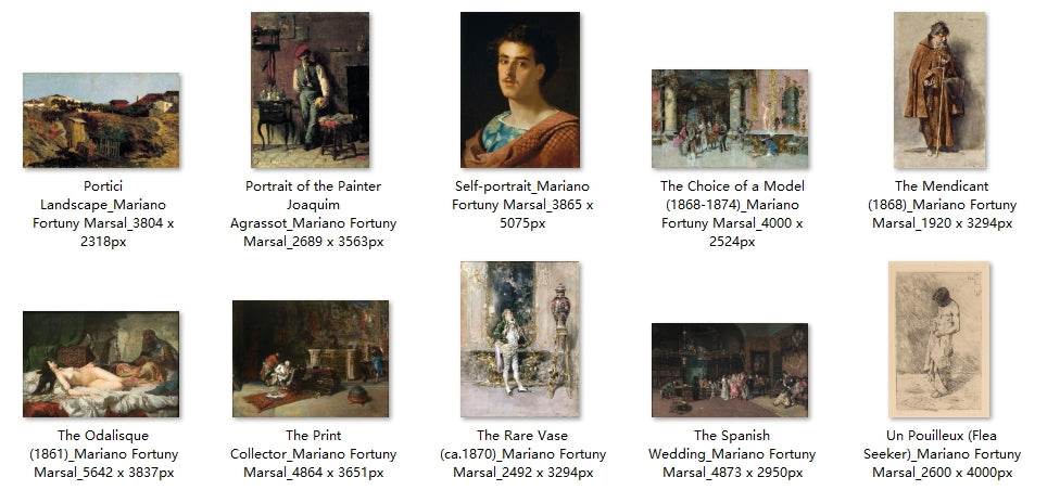 30 Painting Images by Mariano Fortuny Marsal (Spanish, 1838 – 1874) - Gandhanra-ART
