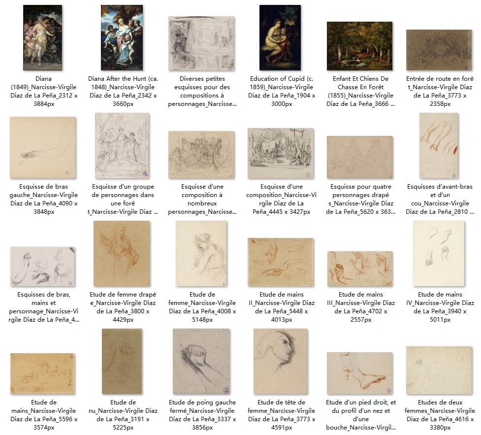 122 Painting Images by Narcisse-Virgile Diaz de La Peña (French, 1808 - 1876) - Gandhanra-ART