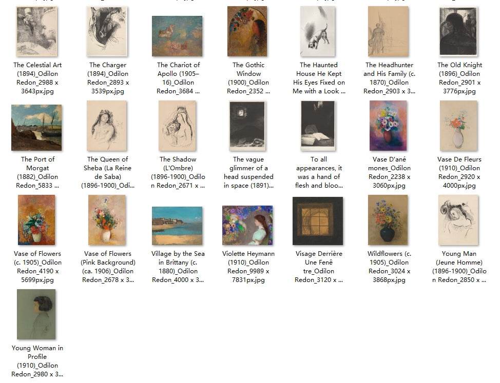 162 Painting Images by Odilon Redon (French, 1840-1916) - Gandhanra-ART