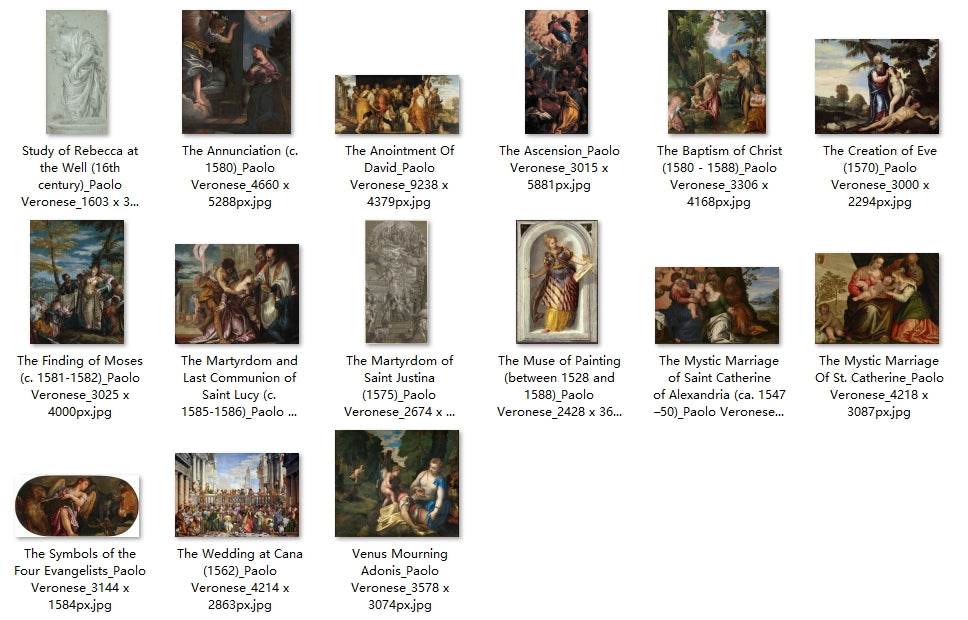 39 Painting Images by Paolo Veronese (Italian, 1528-1588) - Gandhanra-ART