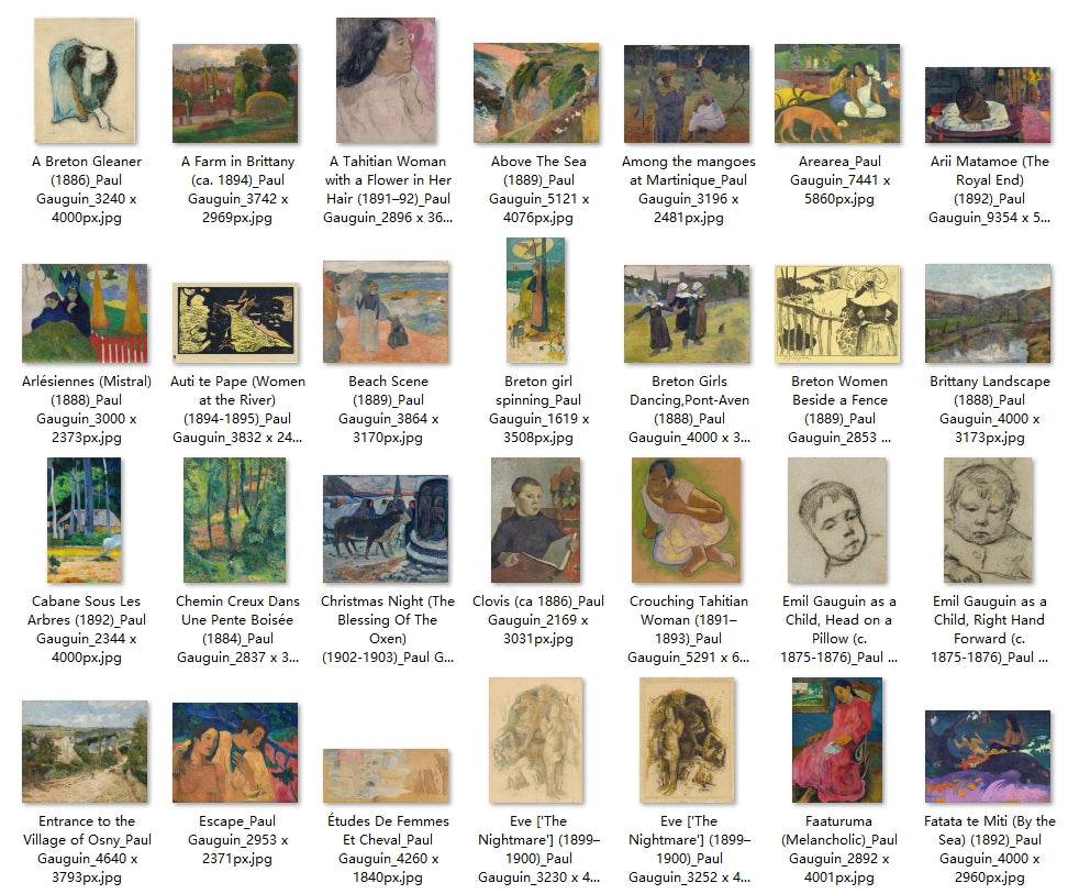 139 Painting Images by Paul Gauguin (French, 1848-1903) - Gandhanra-ART