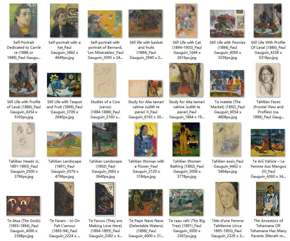 139 Painting Images by Paul Gauguin (French, 1848-1903) - Gandhanra-ART